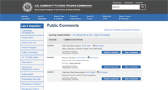 Desktop Screenshot of comments.cftc.gov